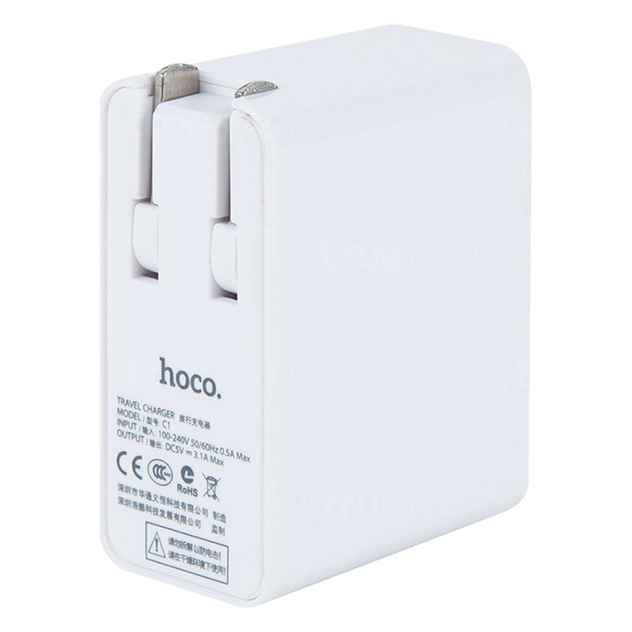 Adapter Sạc Hoco 3 Cổng C1  - Hàng Chính Hãng