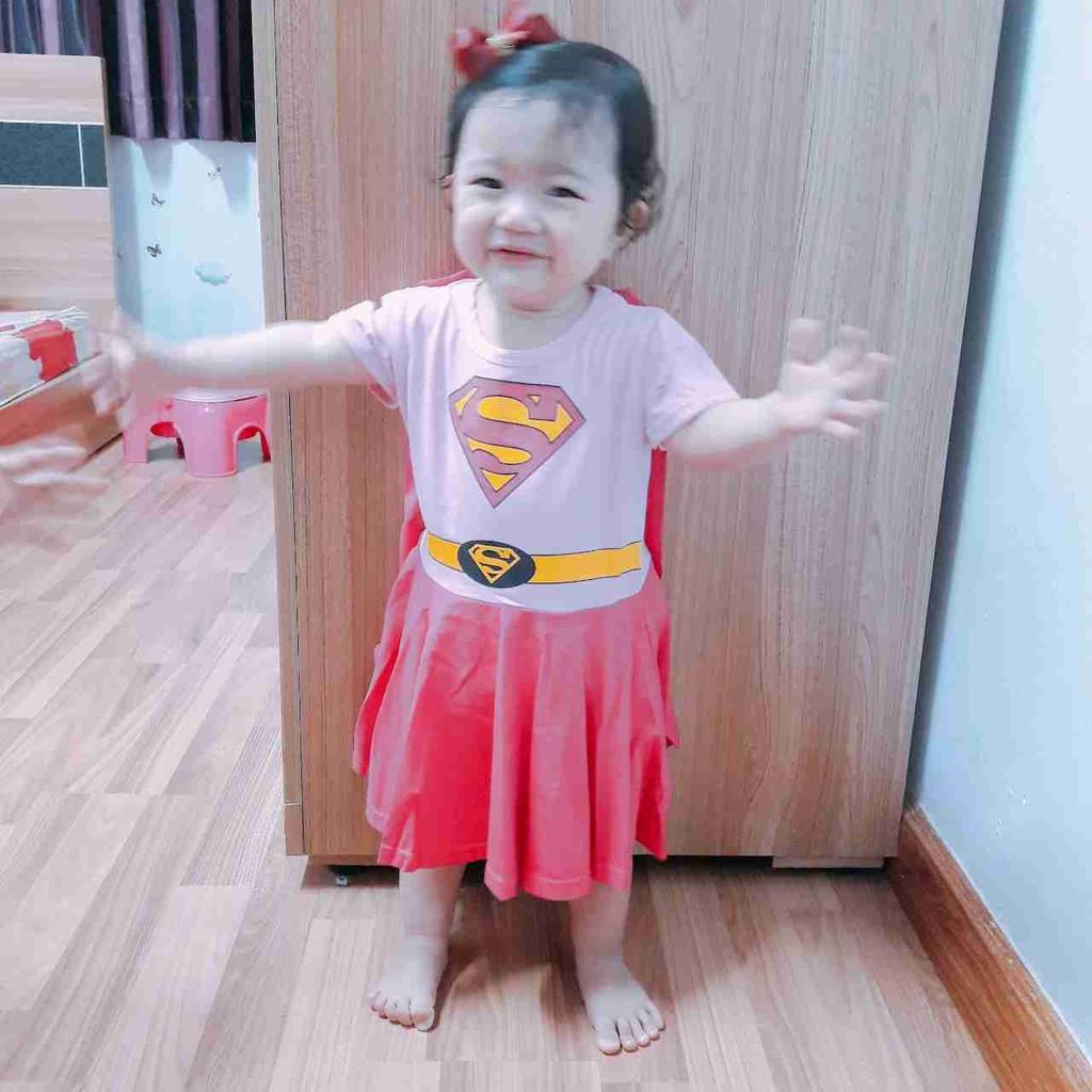 Váy đầm Siêu nhân Supergirl _ Samkids