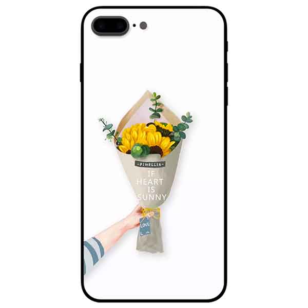 Ốp lưng in cho Iphone 7 Plus/ 8 Plus Mẫu Bó Hoa Hướng Dương