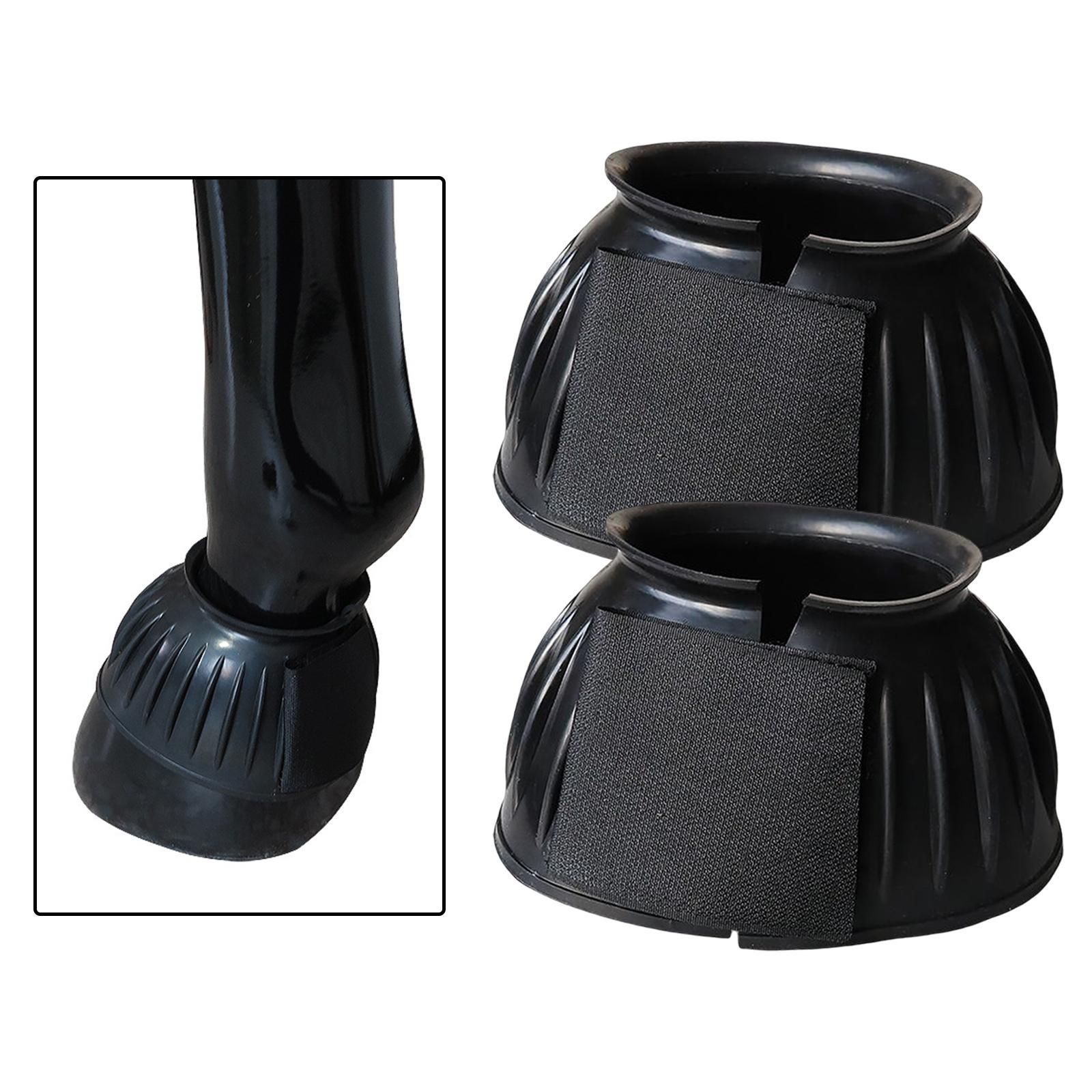 2x Horse Bell Boots Overreach Boot Equine Hoof Protector Comfortable