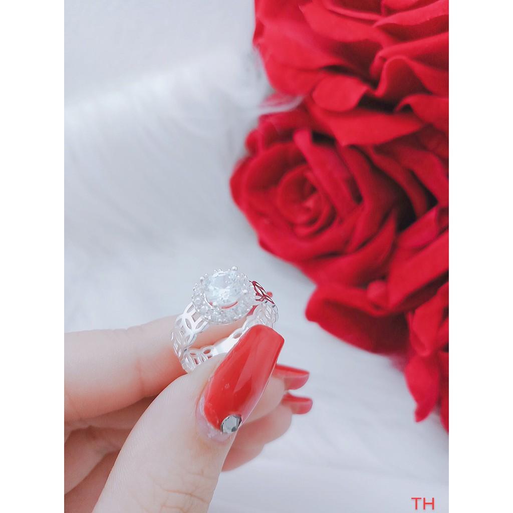 NHẪN NỮ BẠC TA - NHẪN KIM TIỀN MẶT TRÒN