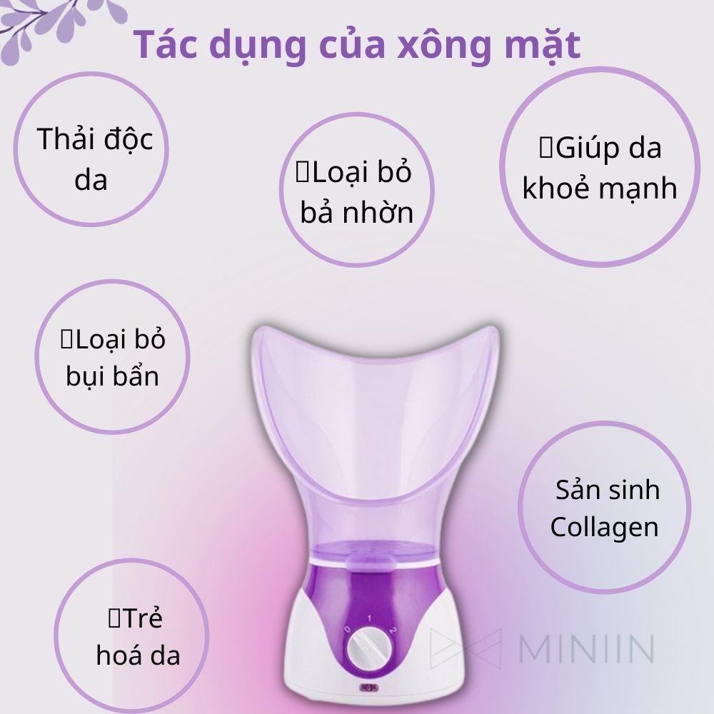 Máy Xông Tinh Dầu Mặt Mũi Họng Mini Hàng Chính Hãng MINIIN - Xông Hơi Thảo Dược Hoa Quả Tại Nhà - An Toàn Hiệu Quả