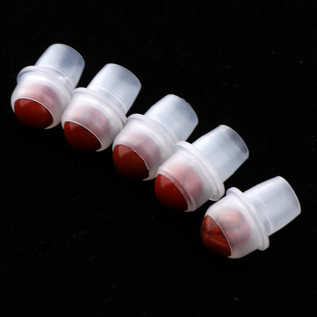 5 Pieces Replacement  Heads for Bottles with Essential Oils - - Wine Red