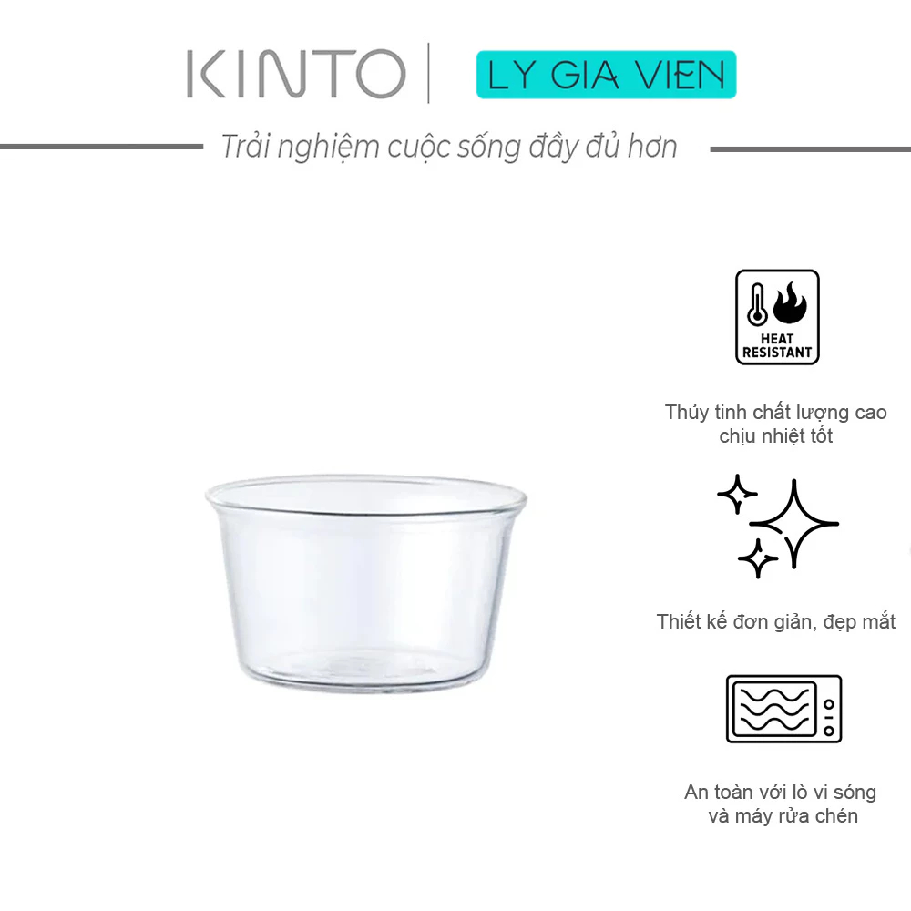 Thố Thủy Tinh Chịu Nhiệt Kinto Cast Bowl