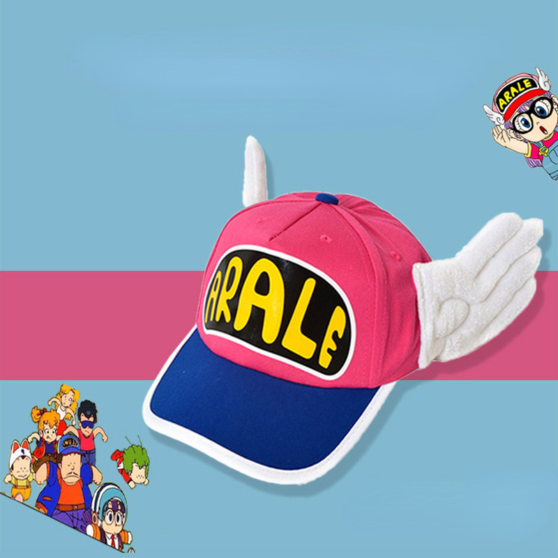 Arale Bóng chày Cap Kids Phim hoạt hình có thể điều chỉnh Sun Sun Mat Child Red Mesh Cap Color: 10 Size: kids 54-56cm