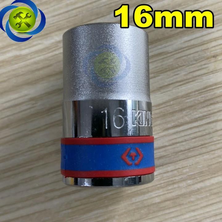 Tuýp trắng ngắn Kingtony 433516M 1/2 INCH - 16MM 6 CẠNH