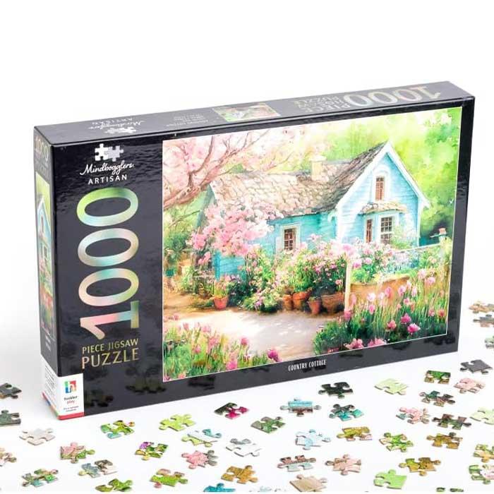 Sách Mindbogglers Artisan 1000 Piece Jigsaw: Country Cottage