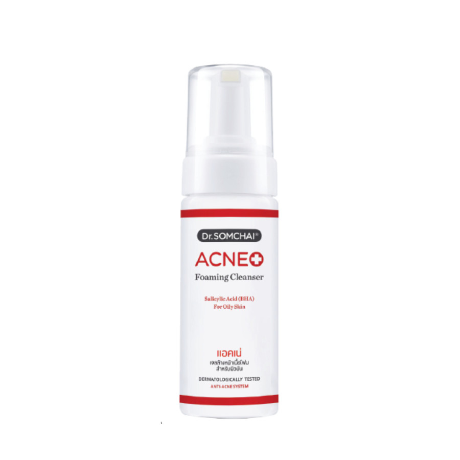 Sữa rửa mặt tạo bọt giúp làm sạch bụi bẩn, giảm bớt dầu nhờn cho da DR.SOMCHAI ACNE FOAMING CLEANSER SALICYLIC 150ml