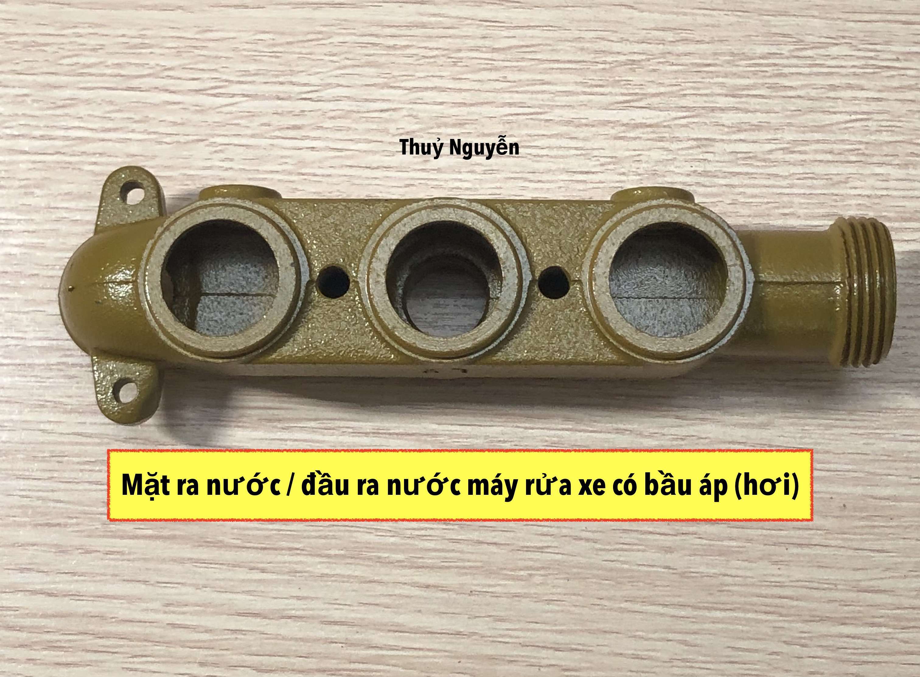 Mặt ra nước/ đầu ra nước máy rửa xe có bầu áp 1hp, 2hp, 5hp, 7hp và 10hp