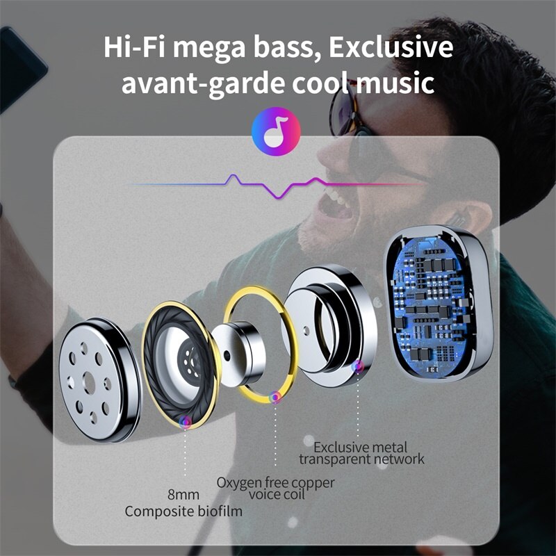 Tai nghe bluetooth earphone đơn chống nước hiệu Baseus TWS A03s ( bluetooth 5.0, Lọc âm, chống ồn, âm thanh Hifi) - Hàng nhập khẩu