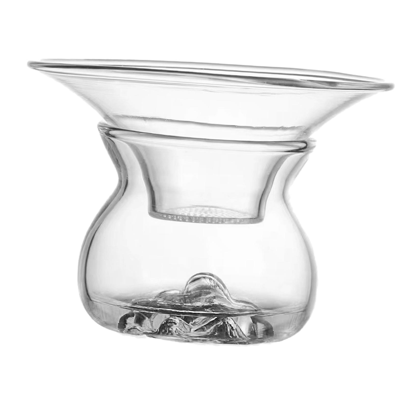 Portable Glass Tea Strainer Teapot Filter Clear Tea Filter Tea Accessories