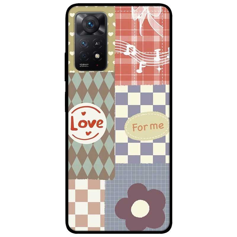Ốp lưng dành cho Xiaomi Redmi Note 11 Pro mẫu Ô Vuông Love
