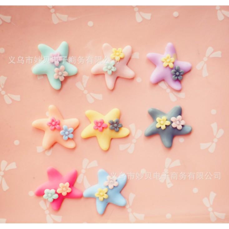 *HN* Charm ngôi sao gắn hoa cho các bạn trang trí vỏ ốp điện thoại, làm Jibbitz, DIY