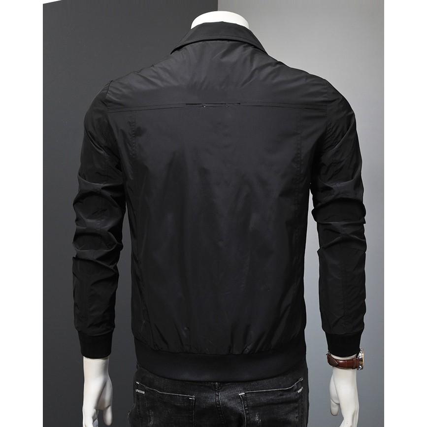 Áo gió, Áo Khoác gió nam 2 lớp gió dày dặn siêu xịn mịn chất liệu Micro Polyester, không thấm nước, không phai màu N6
