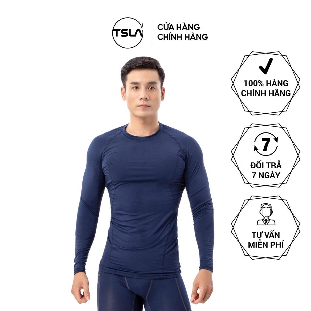 Áo thể thao nam combat tay dài TSLA ôm body chất vải co giãn 4 chiều tập gym chơi thể thao chống tia UV TSB2015