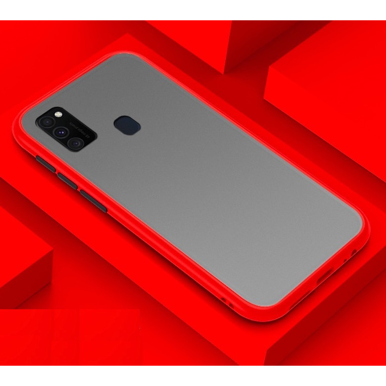 Ốp lưng trong nhám viền màu chống sốc cho SamSung Galaxy M30s