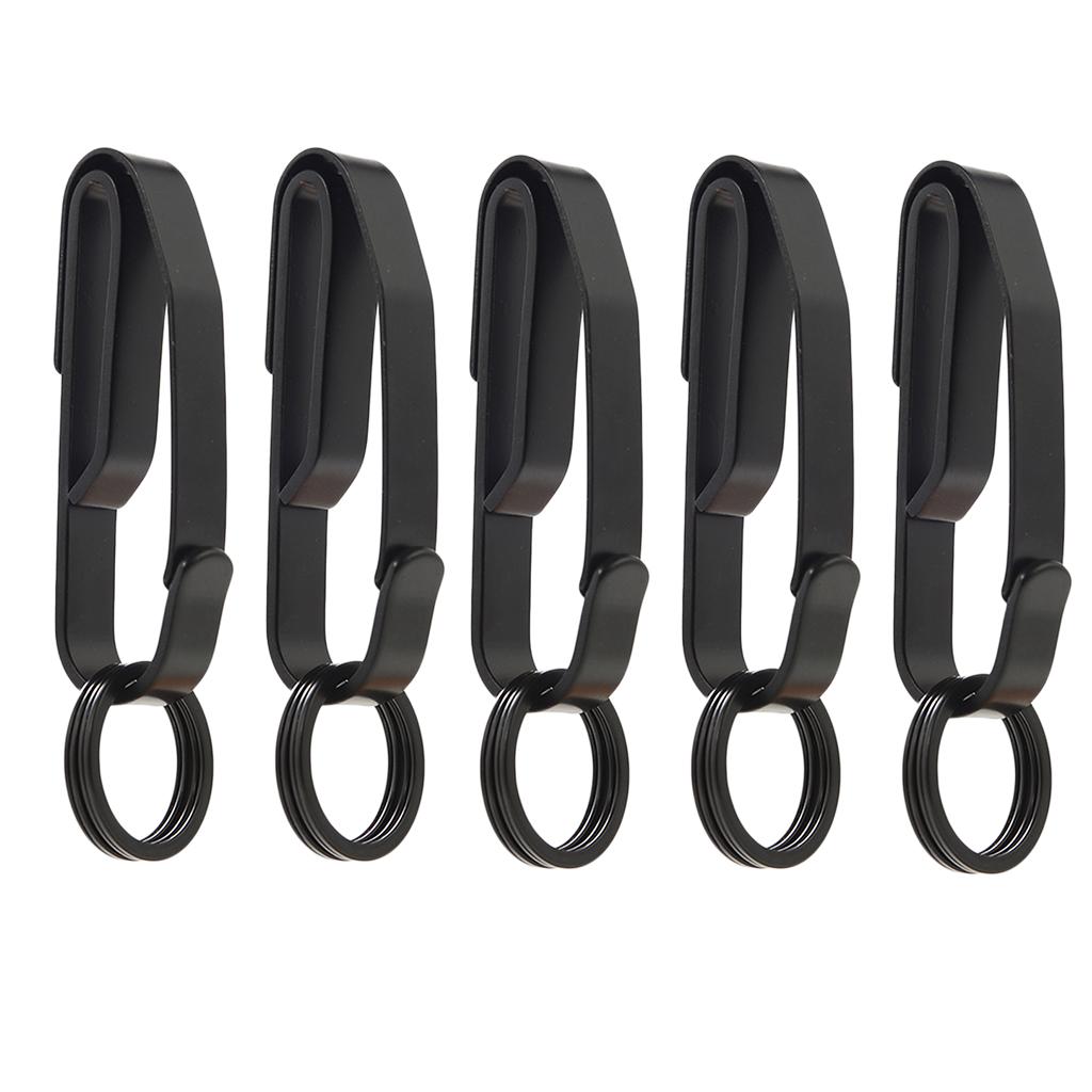 5 Pieces Clip Buckle with Key Ring Quick Release Waist Belt Clip Easy Carry
