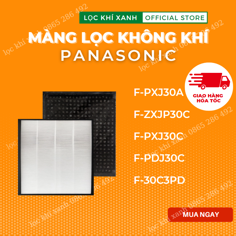 Màng lọc Hepa cho Panasonic F-PXJ30A, F-PDJ30. Màng lọc không khí giá rẻ, chất lượng cao. Hàng nhập khẩu
