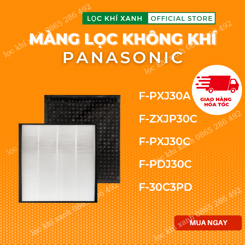 Màng lọc Hepa  cho Panasonic F-PXJ30A, F-PDJ30. Màng lọc không khí giá rẻ, chất lượng cao. Hàng nhập khẩu