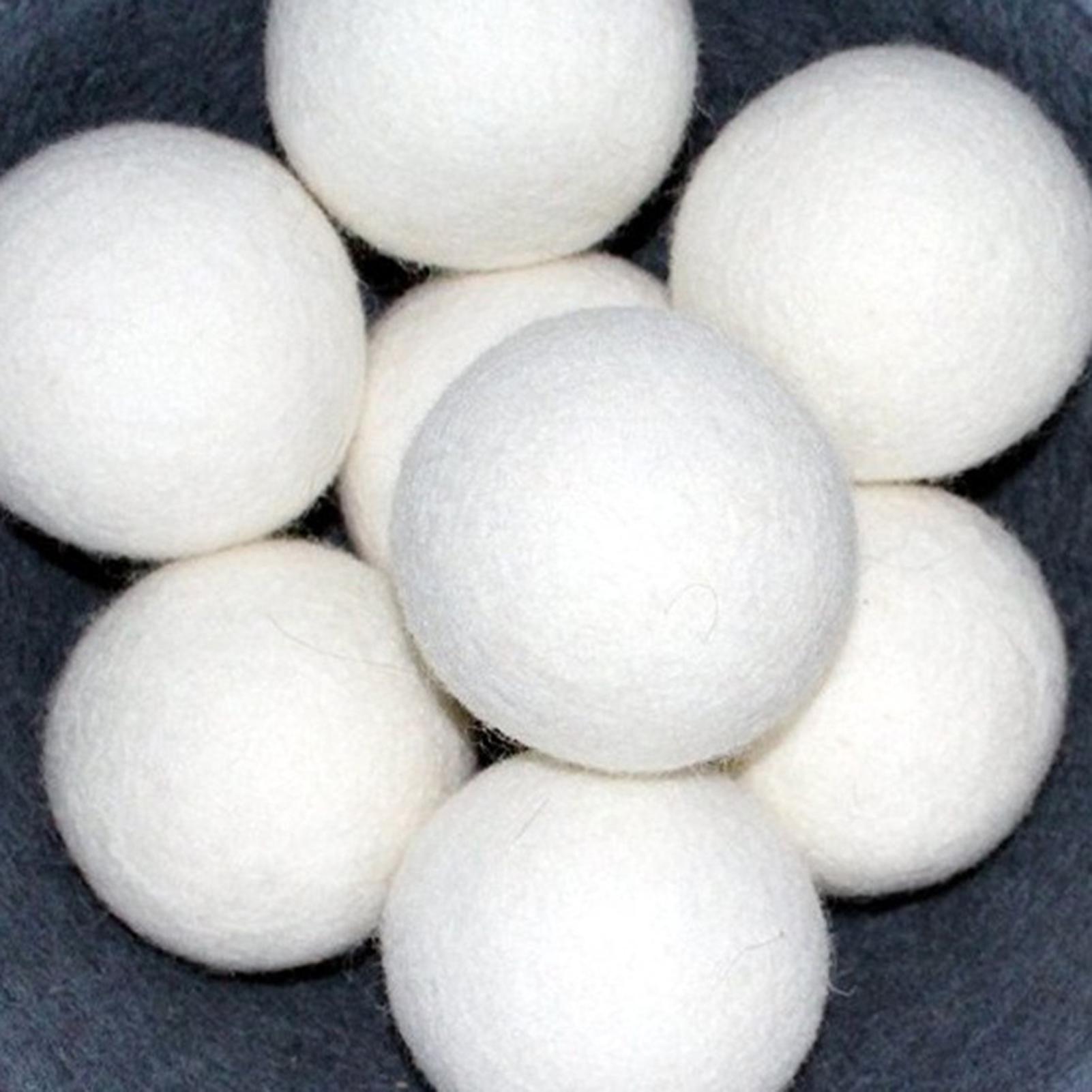 6 cái Len Balls 7CM làm mềm hút ẩm Giảm thời gian sấy có thể tái sử dụng