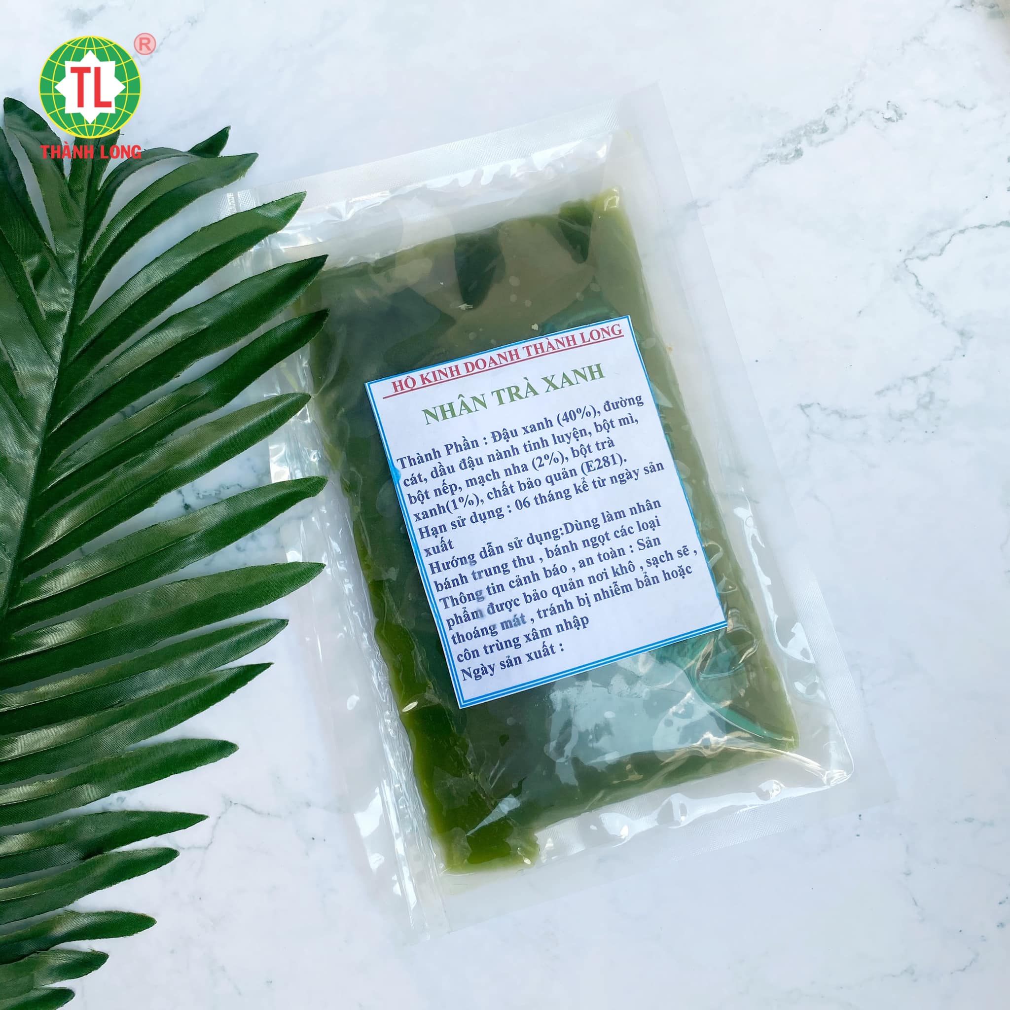 NGUYÊN LIỆU LÀM BÁNH TRUNG THU - NHÂN TRÀ XANH 1KG - THÀNH LONG - VIỆT NAM