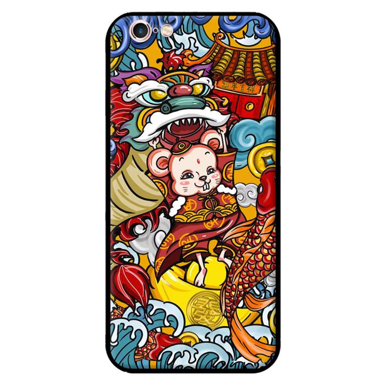 Ốp lưng in cho Iphone 6 Plus/6s Plus Mẫu Tết 2020