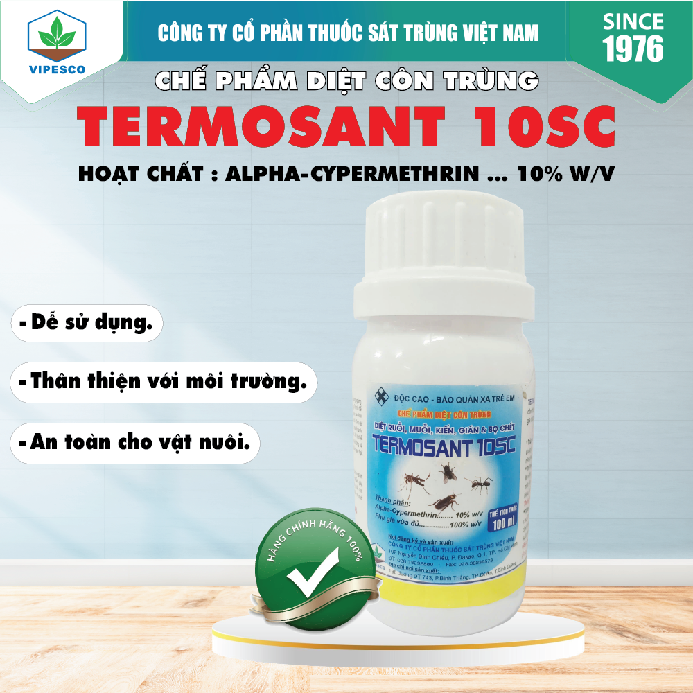 TERMOSANT 10SC (100ml) - DIỆT RUỒI, MUỖI, KIẾN, GIÁN, BỌ CHÉT