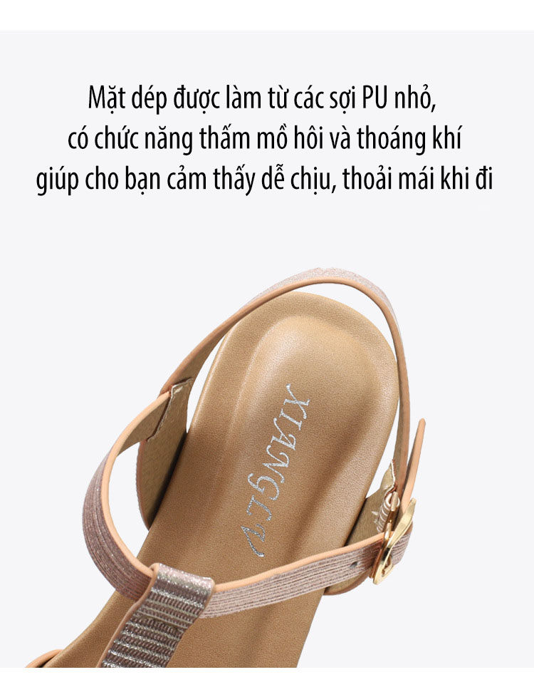 Giày quai ngang nữ giày sandals nữ dép quai hậu nữ cao 5 cm - DQH.320-97A