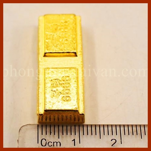 Thỏi vàng cây nhỏ, lớn 3cm, 5cm (bàn thờ thần tài, chiêu lộc) thờ cúng