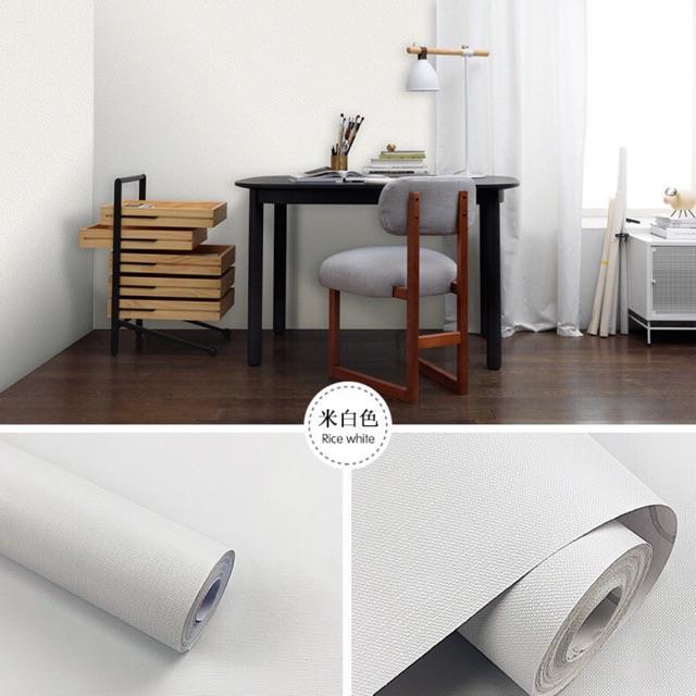 10m giấy dán tường keo sẵn khổ 45 cm màu nhám