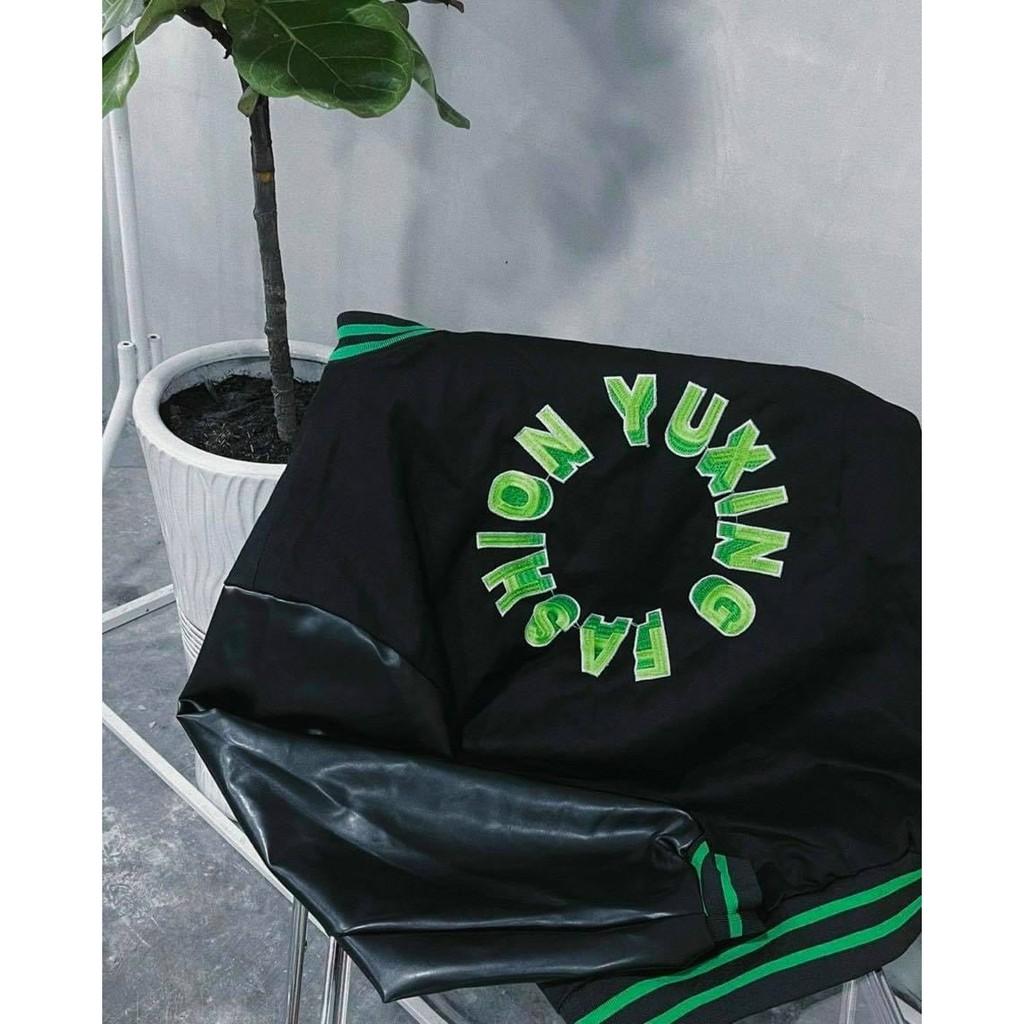 Áo khoác dù bomber unisex bóng chày form rộng Fashion nam nữ