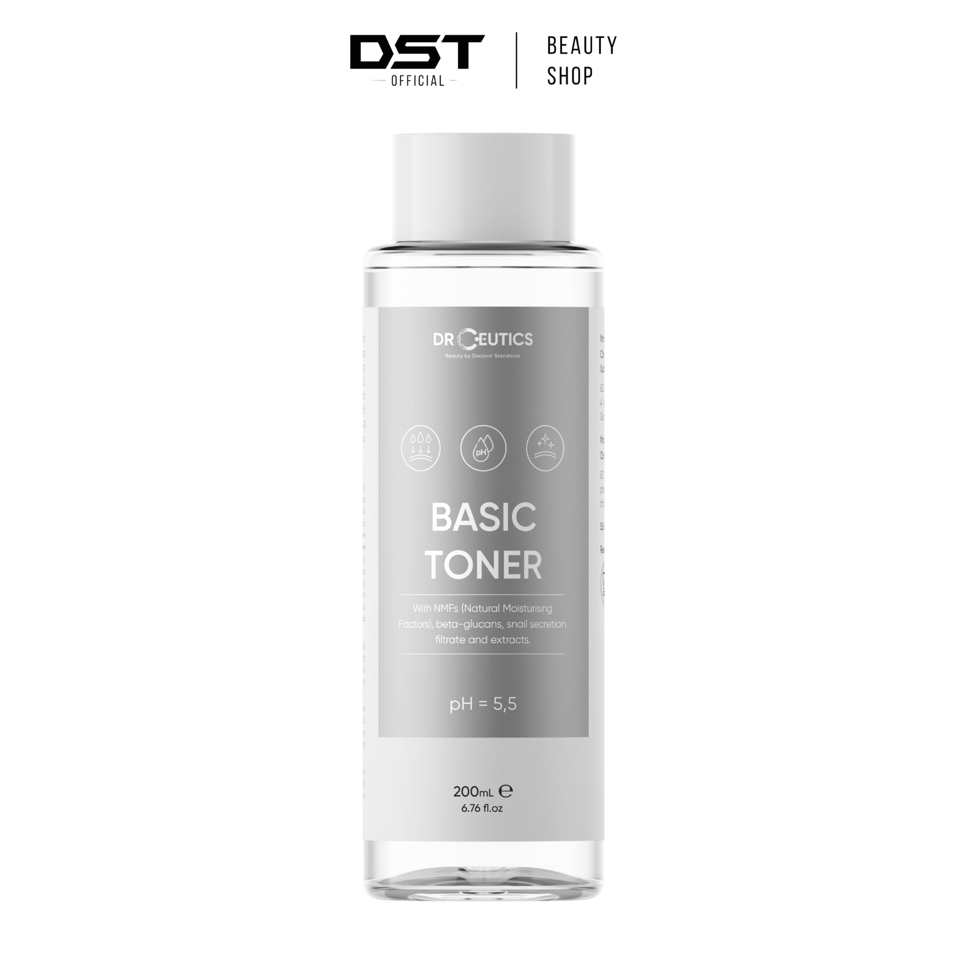 DRCEUTICS Basic Toner Cấp Ẩm Cho Da Dầu (200ml)