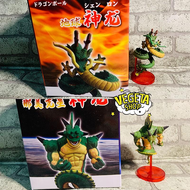 Mô hình Dragon ball - Shenron  & Porunga - Rồng thần trái đất & Rồng thần Namek - Full box - Cao 9cm