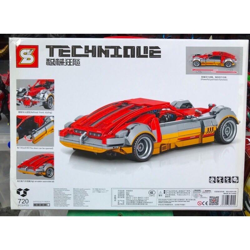 Lắp Ráp Siêu Xe Thể Thao Tỉ lệ 1:18 720 Mảnh