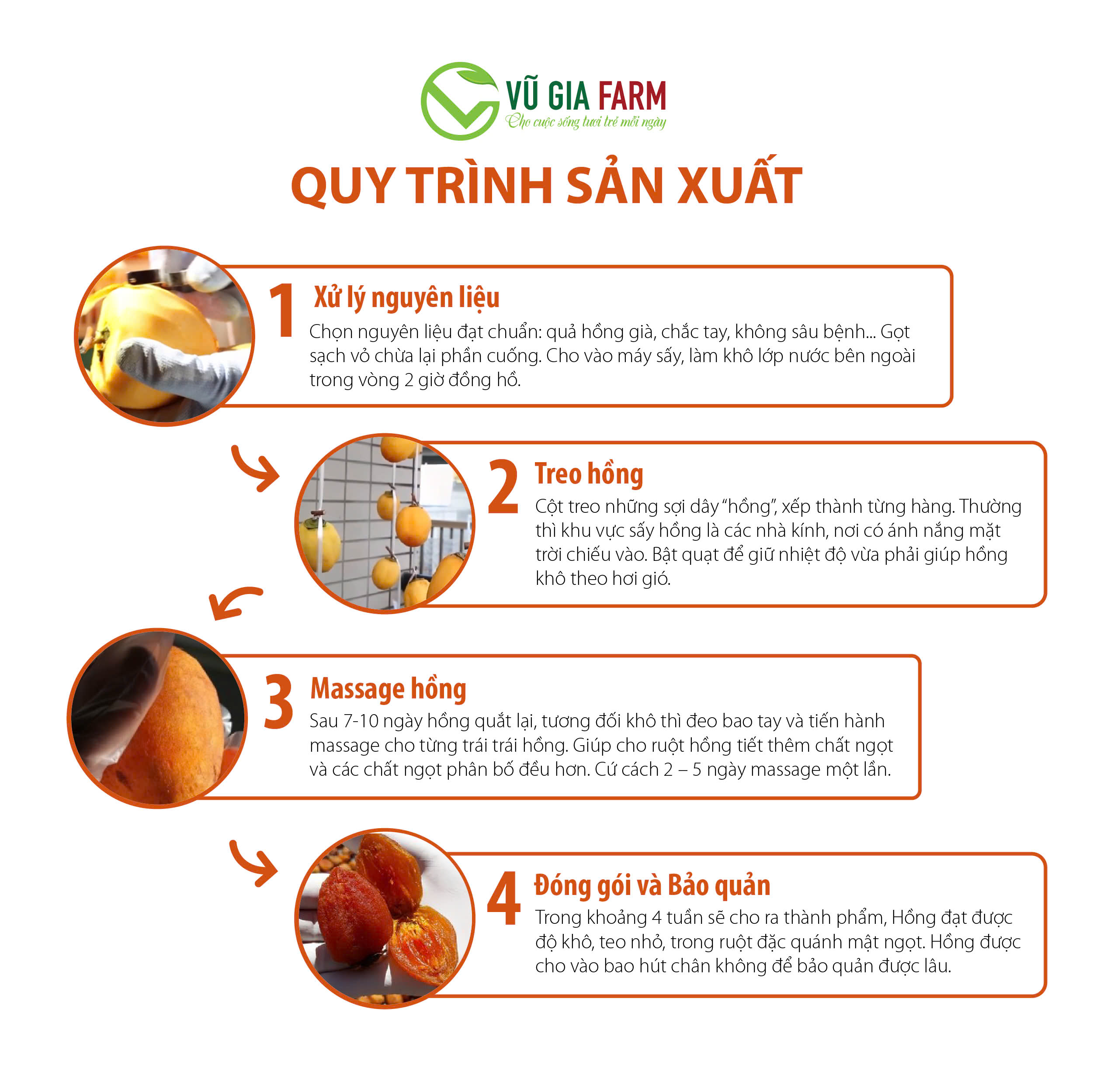 Hồng Treo Gió Đà Lạt - Treo gió tự nhiên, mật béo dẻo thơm ngon, đặc sản mùa thu Đà Lạt