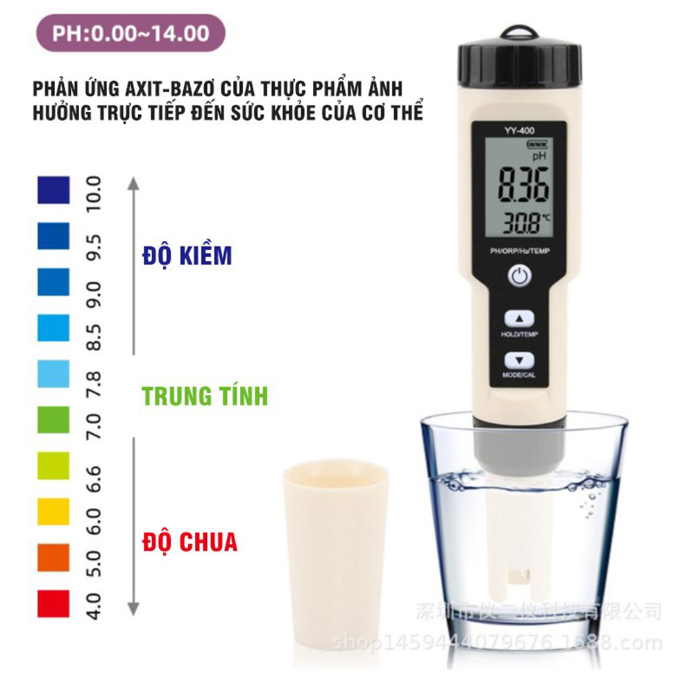 Bút Đo PH 4 in 1 PH/ORP/H2/Nhiệt Độ YY400