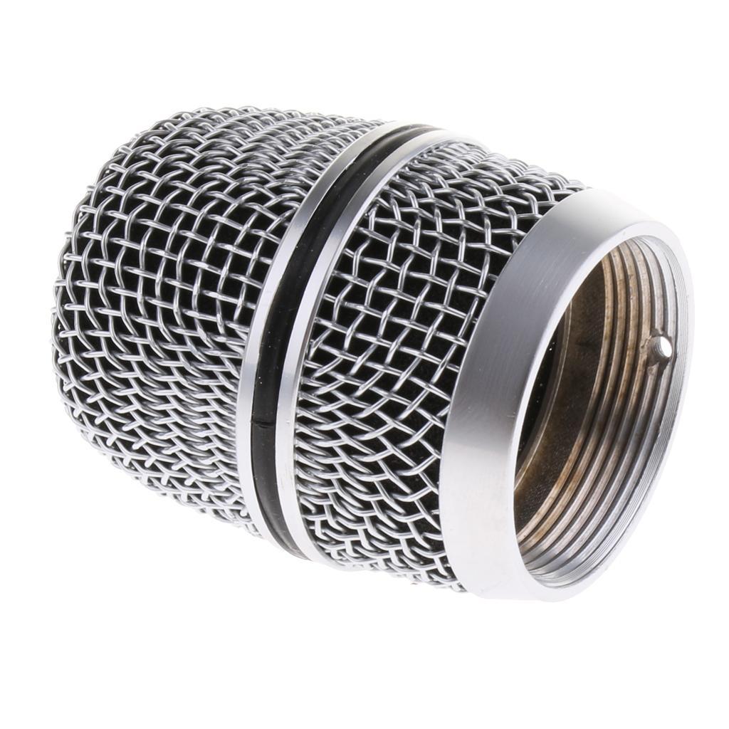 Steel Microphone Grill Head Windscreen Head Cover Grille for Mic Parts