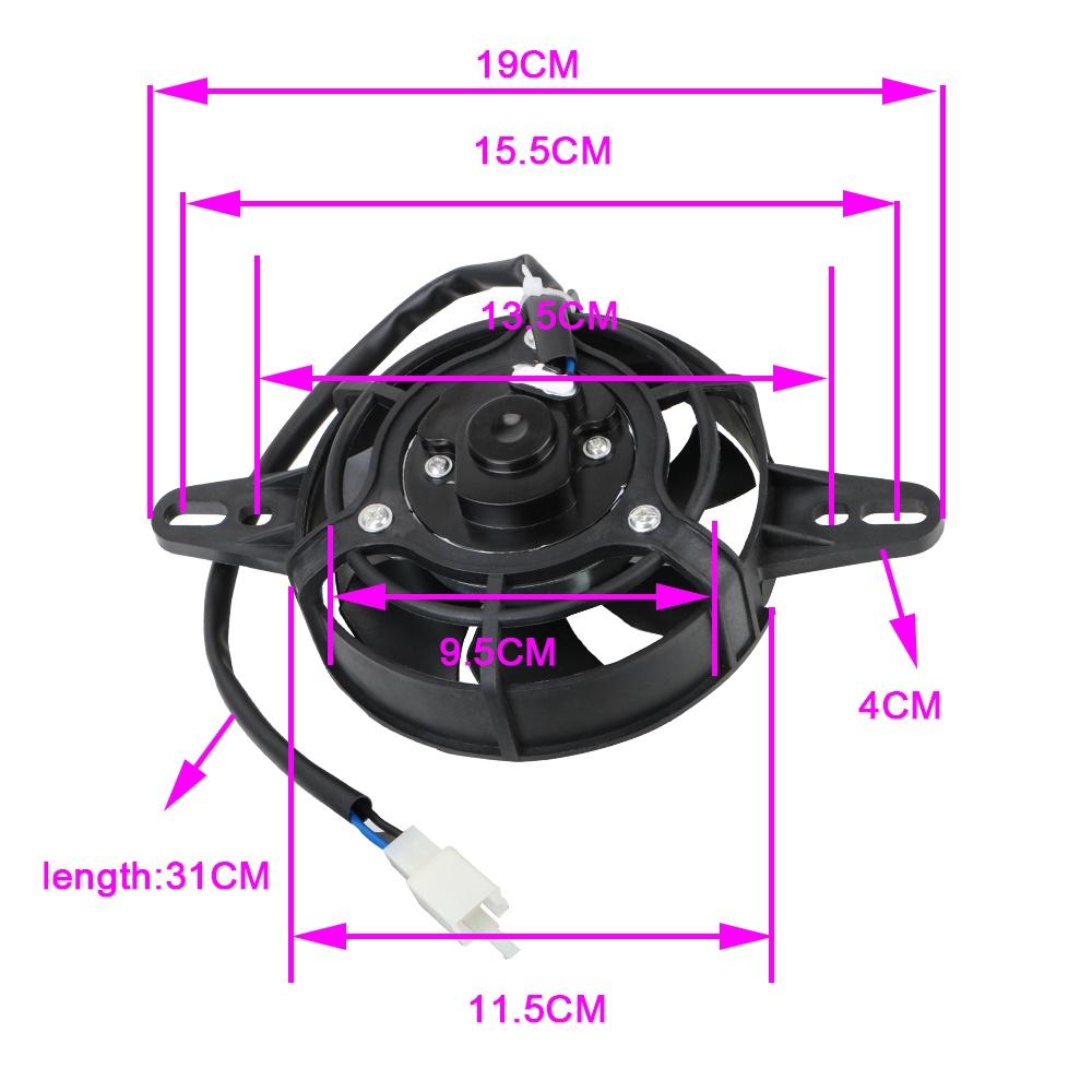 Quạt Làm Mát Động Cơ Dầu 200cc 250cc Cho Xe Địa Hình ATV Quad Go Kart Buggy