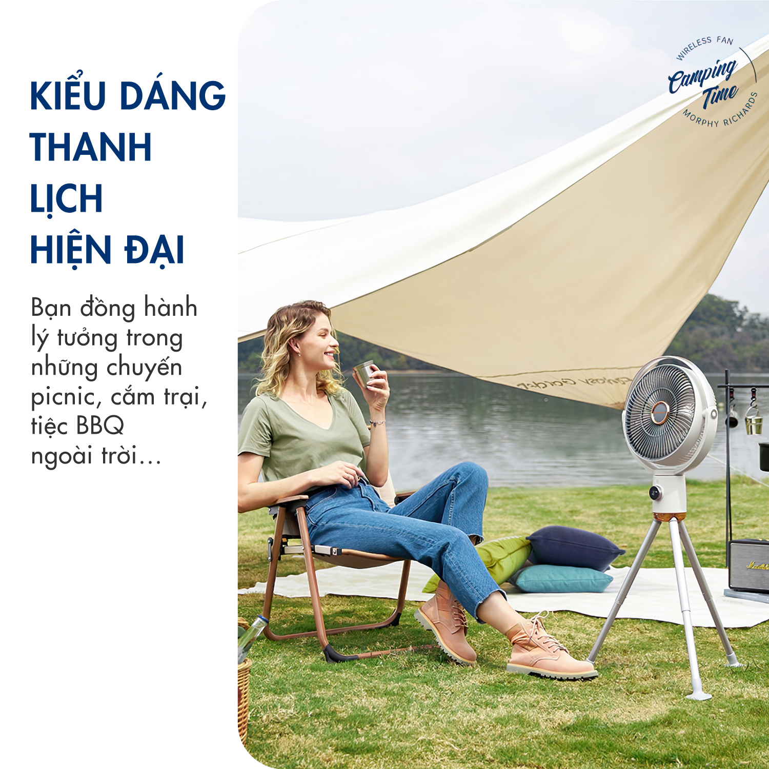 Quạt tích điện không dây MR3700 mới nhất năm 2023, 4 chế độ gió, động cơ 1 chiều không chổi than hoạt động bền bỉ-CÓ ẢNH THẬT SP