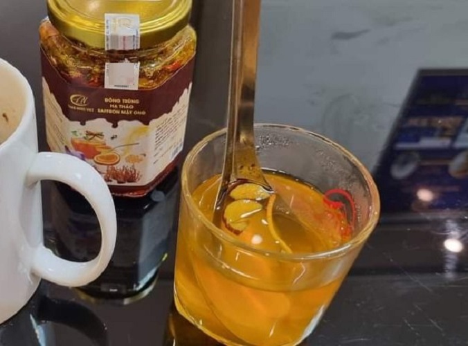 Mật ong saffron đông trùng hạ thảo táo đỏ kỉ tử sữa ong chúa 280ml