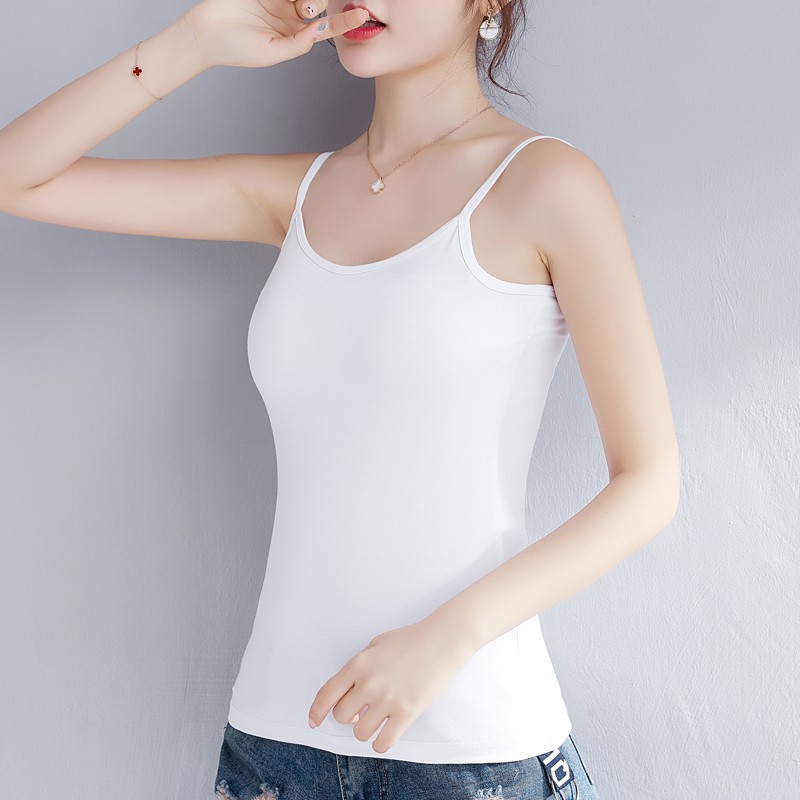 Áo 2 Dây cotton Dáng Ôm Cho Nữ
