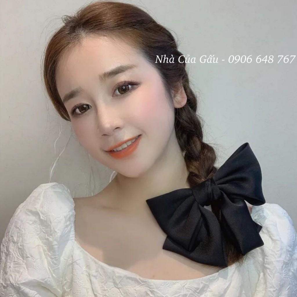 Kẹp tóc nơ voan lụa Hàn Quốc siêu xinh