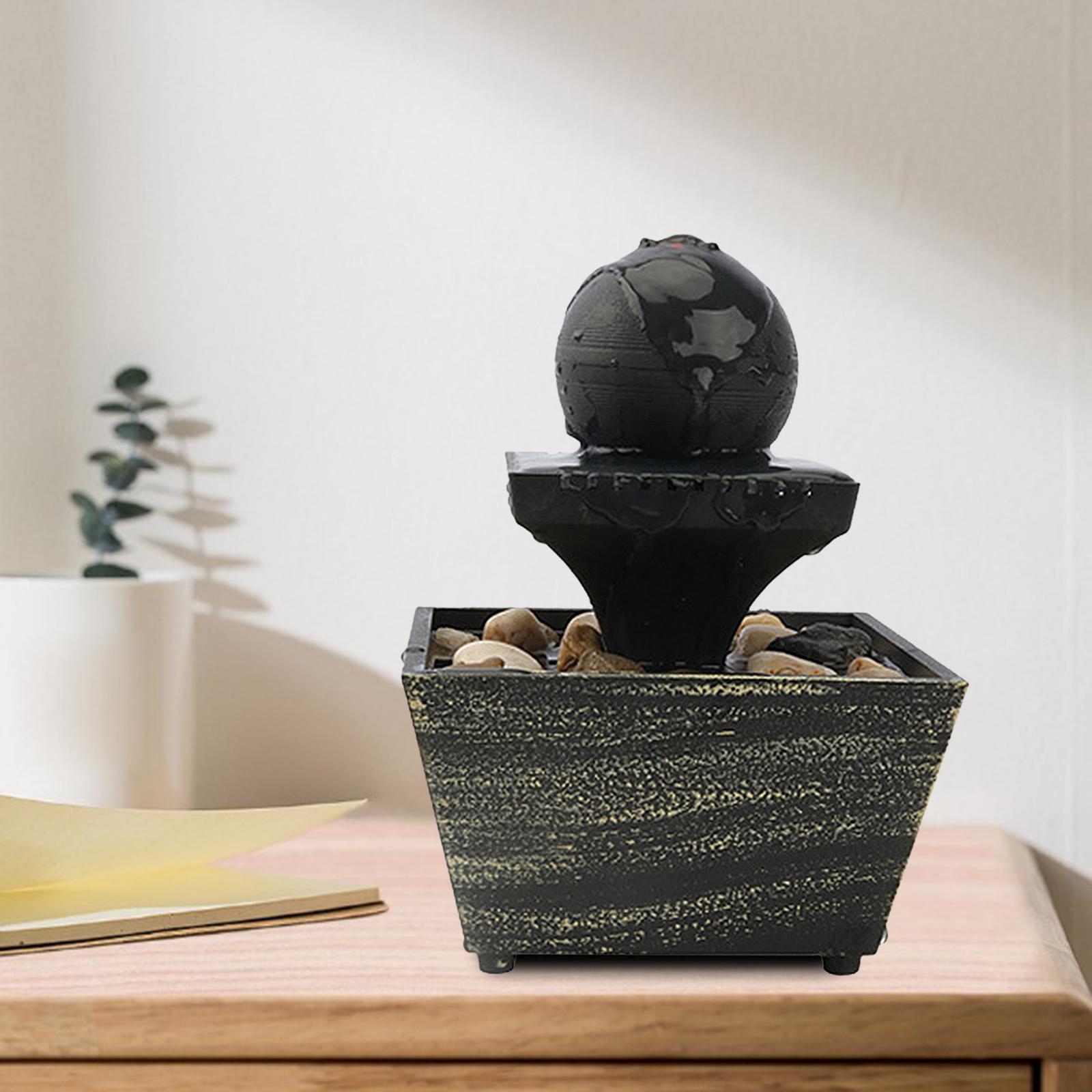 Tabletop Waterfall Fountain Meditation Waterfall Fountain for Home Office