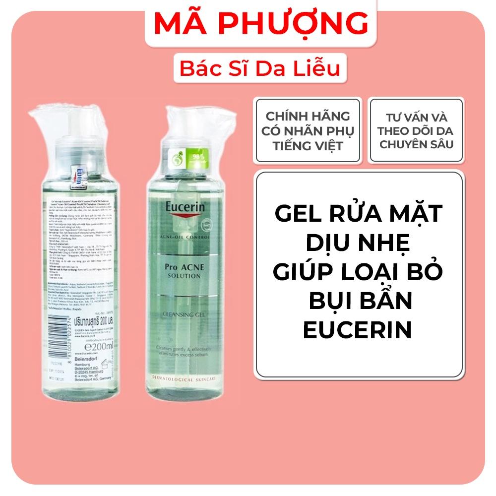 Gel Rửa Mặt Mụn Eucerin Pro Acne 200ml