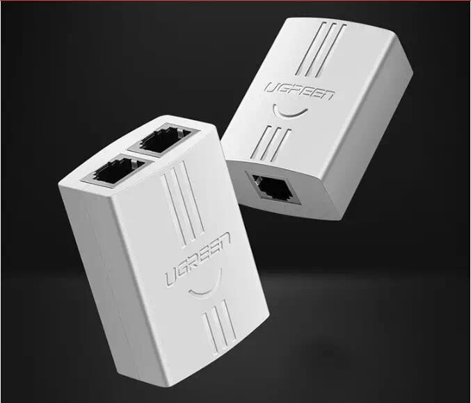 Ugreen UG2035120351TK Màu Trắng Đầu chia cổng điện thoại RJ11 1 ra 2 cao cấp - HÀNG CHÍNH HÃNG