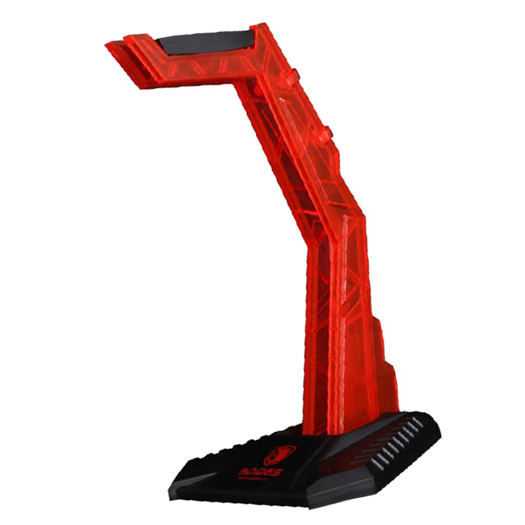 Red Acrylic Headphone Stand Modular Headset Holder Display Holder