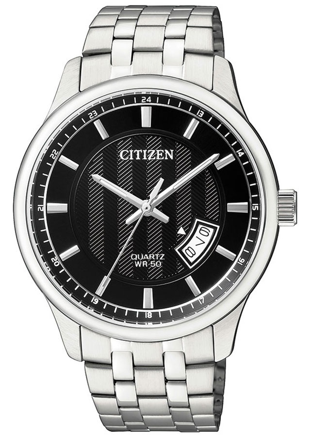 Đồng Hồ Nam Citizen Dây Thép Không Gỉ BI1050-81E - Mặt Đen