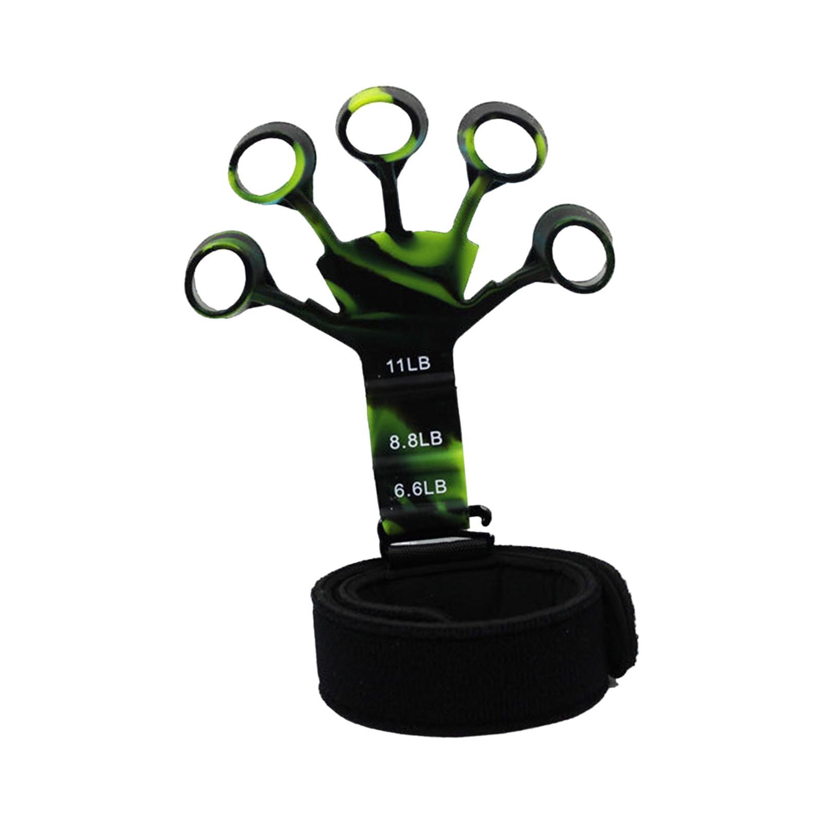 Hand Grip Strengthener, Finger Exerciser, Resistance Bands Wrist Puller Finger Stretcher Hand Gripper for Workout, Strength Training, Athlete