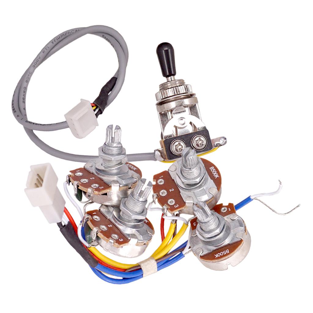 Sunnimix Đàn Guitar MẠCH Tặng Bộ Van Dây Màu Tập A500K B500K Chiết Áp + Tặng Công Tắc Cho LP Phong Cách Đàn Guitar