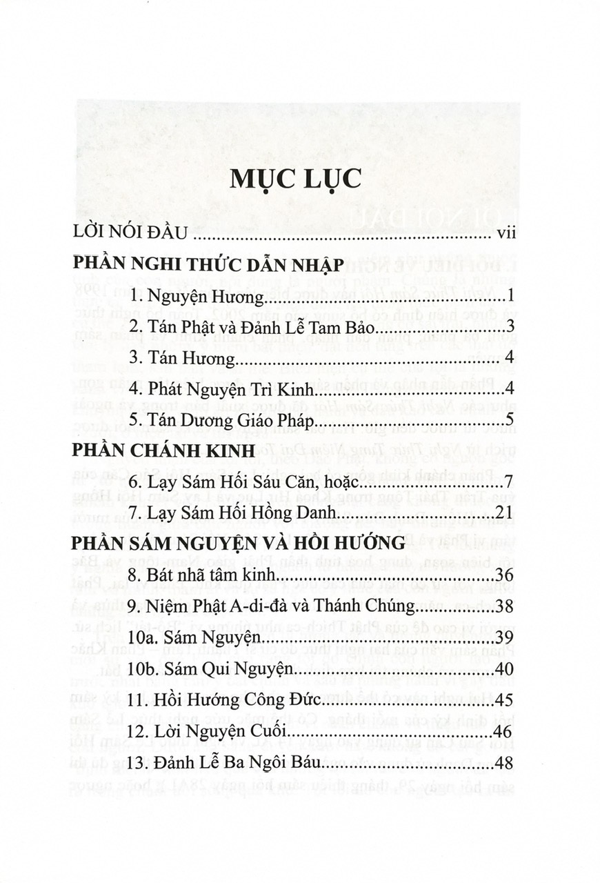 Nghi Thức Sám Hối Sáu Căn Và Hồng Danh